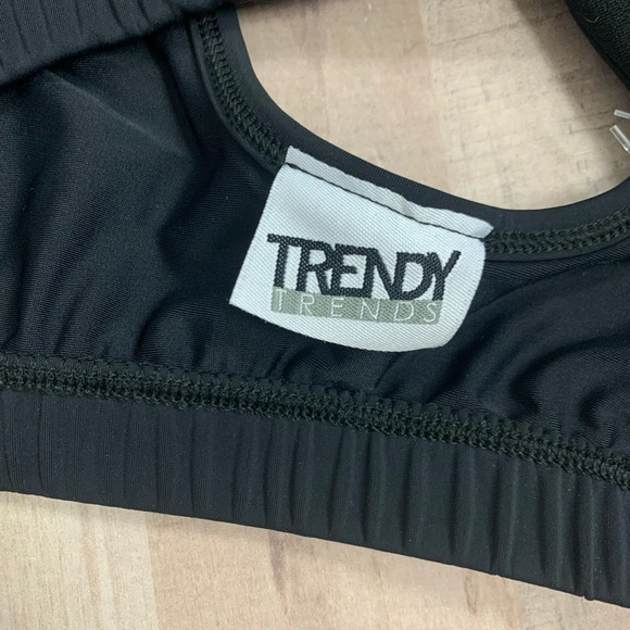 NWT Trendy Trends Black Sports Bra - Picture 7 of 8